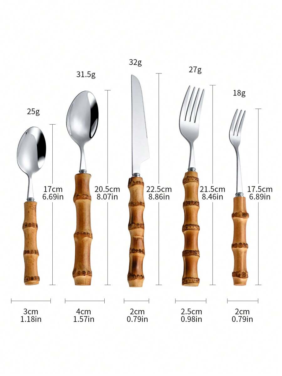 30-częściowy zestaw sztućców z – Bamboo Cutlery Set recenzja i cena